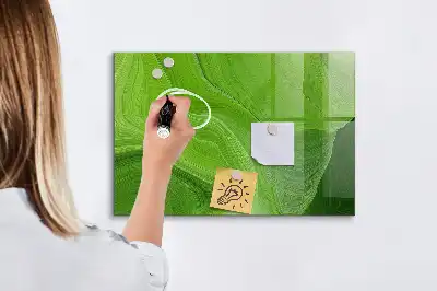 Magnettafel beschreibbar mit modernem Wellendesign