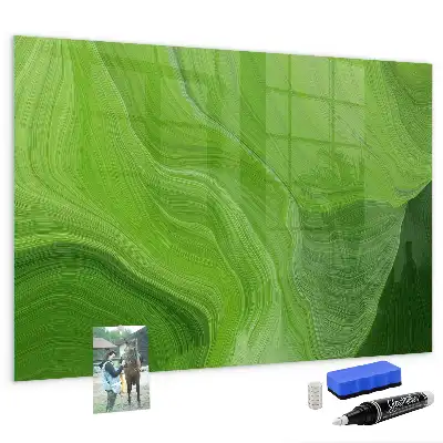 Magnettafel beschreibbar mit modernem Wellendesign