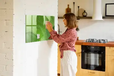 Magnettafel beschreibbar mit modernem Wellendesign