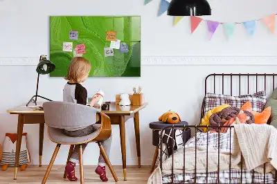 Magnettafel beschreibbar mit modernem Wellendesign