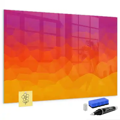 Beschreibbare Magnettafel für die Küche mit Sonnenaufgangsmotiv