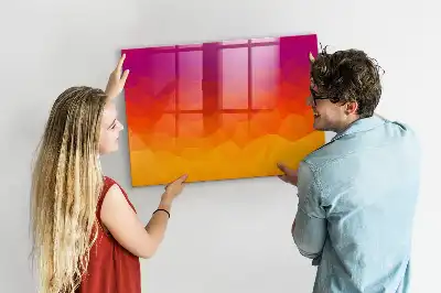 Beschreibbare Magnettafel für die Küche mit Sonnenaufgangsmotiv