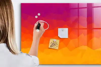 Beschreibbare Magnettafel für die Küche mit Sonnenaufgangsmotiv