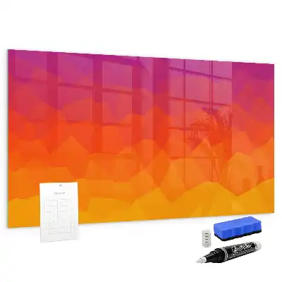 Beschreibbare Magnettafel für die Küche mit Sonnenaufgangsmotiv