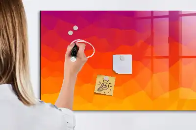 Beschreibbare Magnettafel für die Küche mit Sonnenaufgangsmotiv