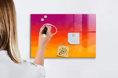 Beschreibbare Magnettafel für die Küche mit Sonnenaufgangsmotiv
