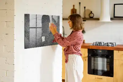Beschreibbare Magnettafel für die Küche aus Vulkangestein
