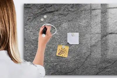 Beschreibbare Magnettafel für die Küche aus Vulkangestein