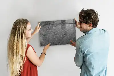 Beschreibbare Magnettafel für die Küche aus Vulkangestein