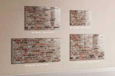 Beschreibbare Magnettafel in Ziegelwand-Optik