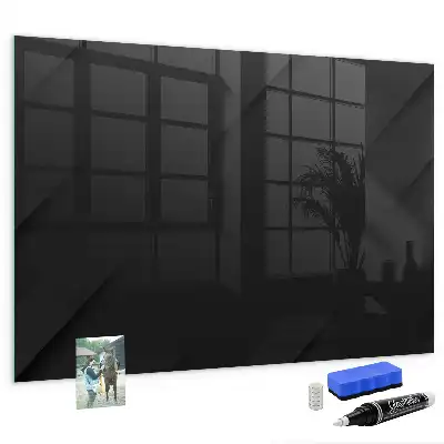 Magnettafel beschreibbar mit dunklem Wandmuster
