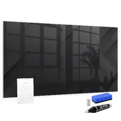 Magnettafel beschreibbar mit dunklem Wandmuster