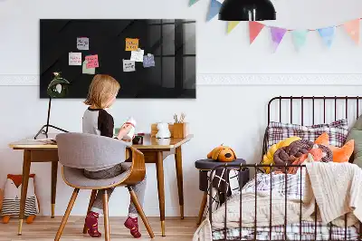 Magnettafel beschreibbar mit dunklem Wandmuster