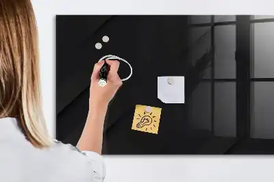 Magnettafel beschreibbar mit dunklem Wandmuster