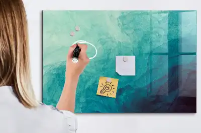 Beschreibbare Magnettafel für die Küche im Design Tiefenabstraktion