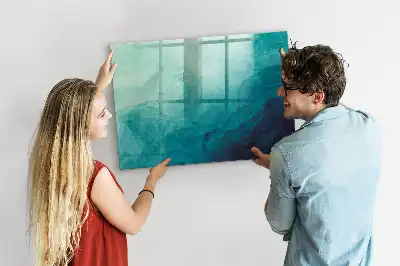 Beschreibbare Magnettafel für die Küche im Design Tiefenabstraktion