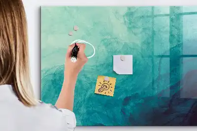 Beschreibbare Magnettafel für die Küche im Design Tiefenabstraktion