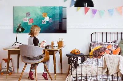 Beschreibbare Magnettafel für die Küche im Design Tiefenabstraktion