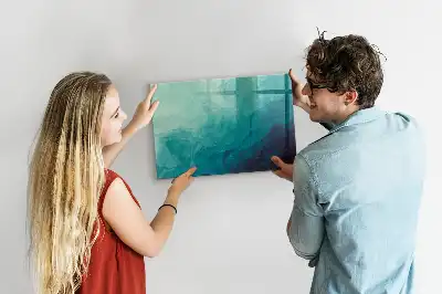 Beschreibbare Magnettafel für die Küche im Design Tiefenabstraktion