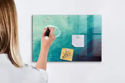 Beschreibbare Magnettafel für die Küche im Design Tiefenabstraktion