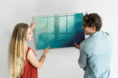 Beschreibbare Magnettafel für die Küche im Design Tiefenabstraktion