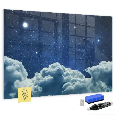 Beschreibbare Magnettafel für die Küche Motiv Nachtstimmung Himmel