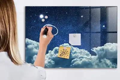 Beschreibbare Magnettafel für die Küche Motiv Nachtstimmung Himmel