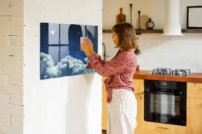 Beschreibbare Magnettafel für die Küche Motiv Nachtstimmung Himmel