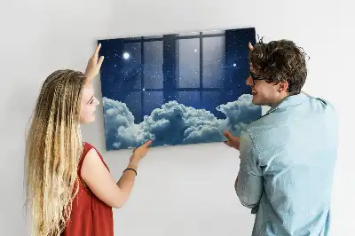 Beschreibbare Magnettafel für die Küche Motiv Nachtstimmung Himmel
