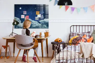 Beschreibbare Magnettafel für die Küche Motiv Nachtstimmung Himmel