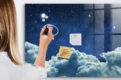 Beschreibbare Magnettafel für die Küche Motiv Nachtstimmung Himmel