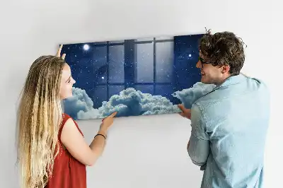Beschreibbare Magnettafel für die Küche Motiv Nachtstimmung Himmel
