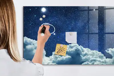 Beschreibbare Magnettafel für die Küche Motiv Nachtstimmung Himmel