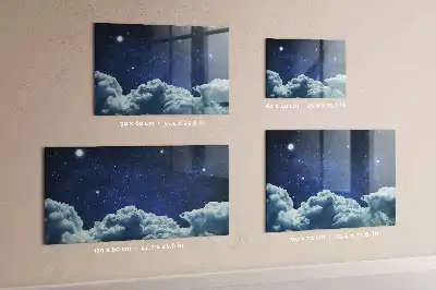 Beschreibbare Magnettafel für die Küche Motiv Nachtstimmung Himmel