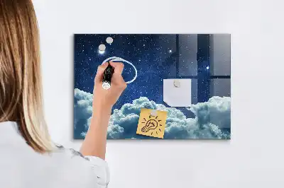 Beschreibbare Magnettafel für die Küche Motiv Nachtstimmung Himmel