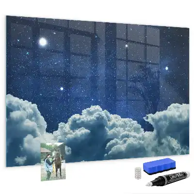 Beschreibbare Magnettafel für die Küche Motiv Nachtstimmung Himmel