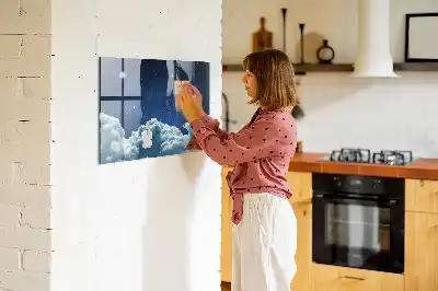 Beschreibbare Magnettafel für die Küche Motiv Nachtstimmung Himmel