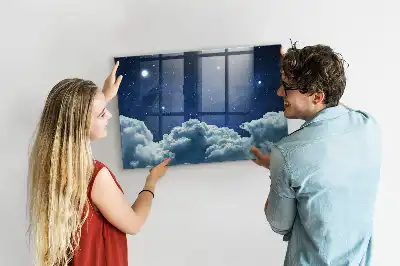Beschreibbare Magnettafel für die Küche Motiv Nachtstimmung Himmel