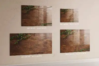 Beschreibbare Magnettafel für die Küche aus rustikalem Holz
