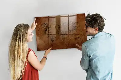 Beschreibbare Magnettafel für die Küche Weltkarte mit Ländernamen