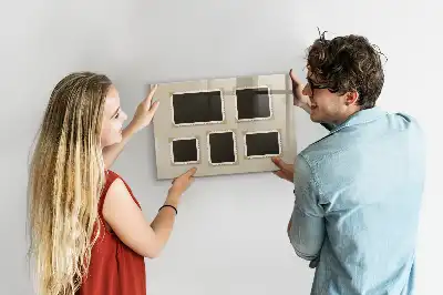 Beschreibbare Magnettafel für die Küche mit Retro-Rahmen