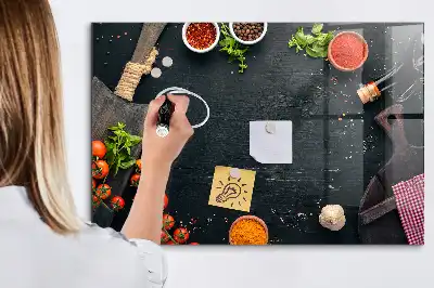 Beschreibbare Magnettafel für die Küche praktisches Küchenzubehör