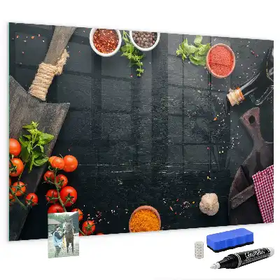 Beschreibbare Magnettafel für die Küche praktisches Küchenzubehör