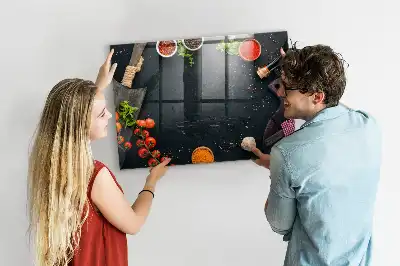 Beschreibbare Magnettafel für die Küche praktisches Küchenzubehör