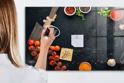 Beschreibbare Magnettafel für die Küche praktisches Küchenzubehör