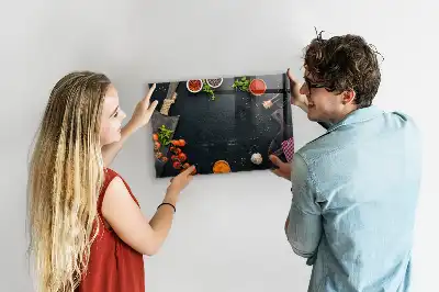 Beschreibbare Magnettafel für die Küche praktisches Küchenzubehör