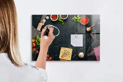 Beschreibbare Magnettafel für die Küche praktisches Küchenzubehör