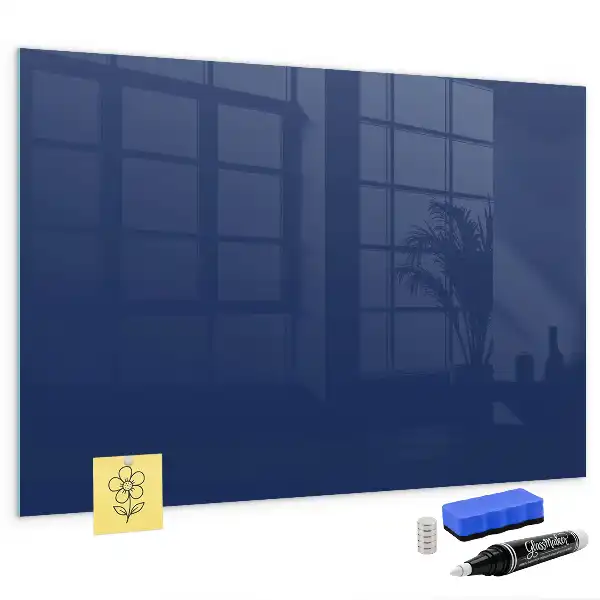 Magnettafel beschreibbar in Blau