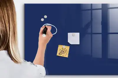 Magnettafel beschreibbar in Blau