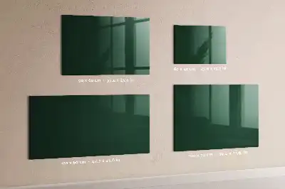 Beschreibbare Magnettafel für die Küche in Flaschengrün